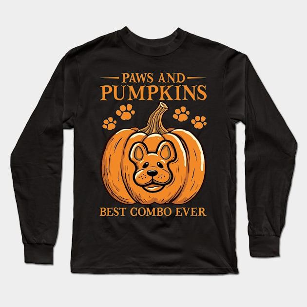 Paws & Pumpkins Best Halloween Dog Ever! Long Sleeve T-Shirt by Rosemat